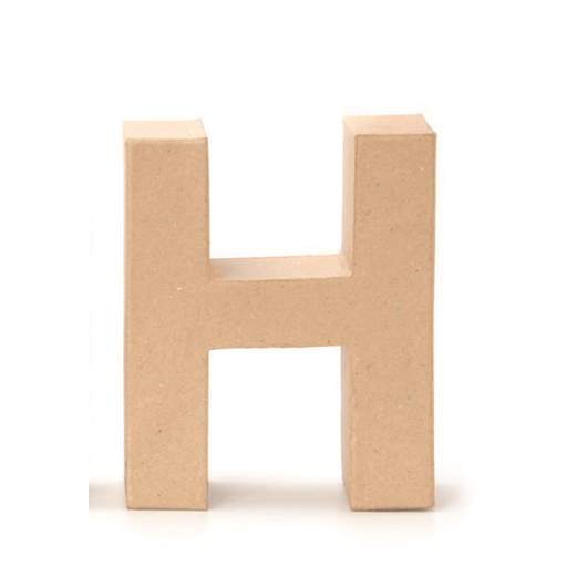 Papp-Buchstaben H 17,5x5,5cm